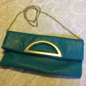 Turquoise clutch